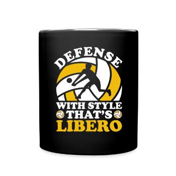 Volley-ball Libero - Mug uni - noir - Devant