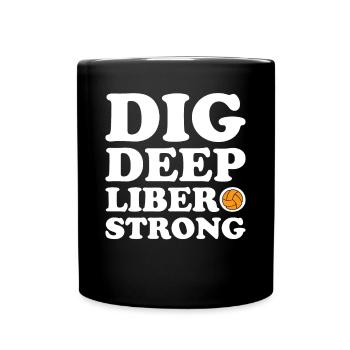 Volley-ball Libero - Mug uni - noir - Devant
