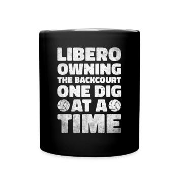 Volley-ball Libero - Mug uni - noir - Devant