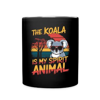 Le koala est mon animal spirituel - Mug uni - noir - Devant