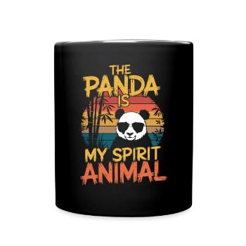 The panda is my spirit animal - Full Colour Mug - black - Front