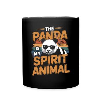 The panda is my spirit animal - Full Colour Mug - black - Front
