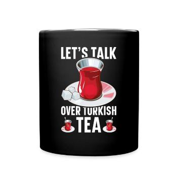 Thé turc Chai Türk Çayi Amoureux de la dinde - Mug uni - noir - Devant