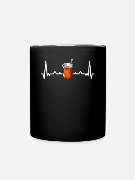 Türkischer Tee Chai Türk Çayi Türkei Liebhaber - Tasse einfarbig - Schwarz