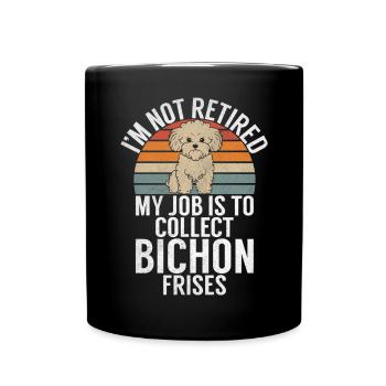 Cadeaux Bichon Frisé - Mug uni - noir - Devant