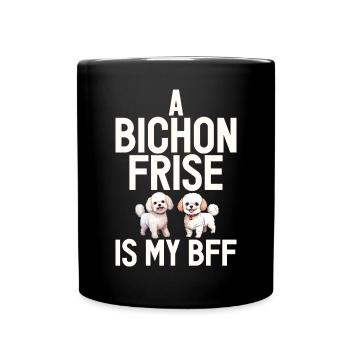 Cadeaux Bichon Frisé - Mug uni - noir - Devant