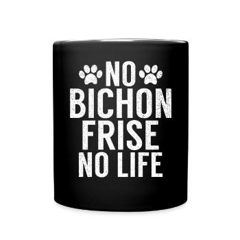 Bichon Frise Gifts - Full Colour Mug - black - Front