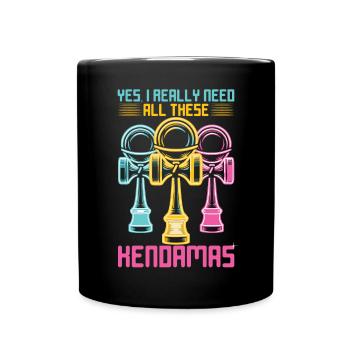 Kendama Rétro Vaporwave Kendama Années 80 - Mug uni - noir - Devant