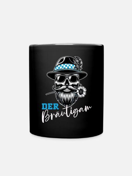 Der Bräutigam Lustiges Junggesellenabschied - Tasse einfarbig - Schwarz