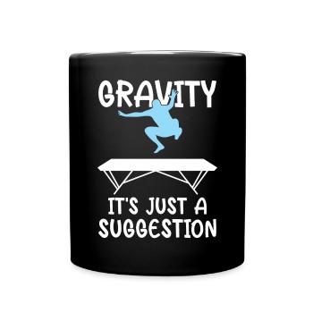 Trampoline drôle pour homme trampolinist - Mug uni - noir - Devant