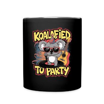Koalafied to Party - Drôle de Koala avec Guitare - Mug uni - noir - Devant
