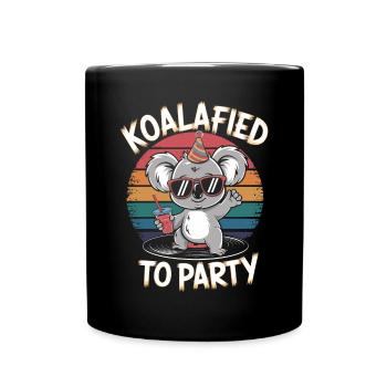 Koalafied to celebrate funny koala - Full Colour Mug - black - Front