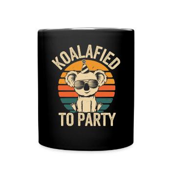 Koalafied to celebrate funny koala with - Full Colour Mug - black - Front