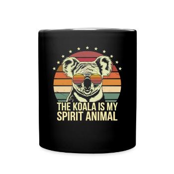 Le koala est mon animal spirituel - Mug uni - noir - Devant