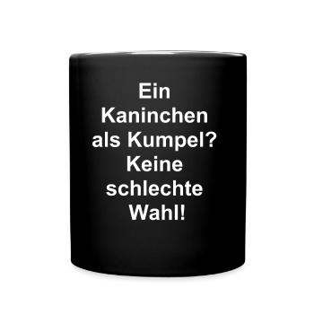 Mein flauschiger Kumpel - Tasse einfarbig - Schwarz - Vorne