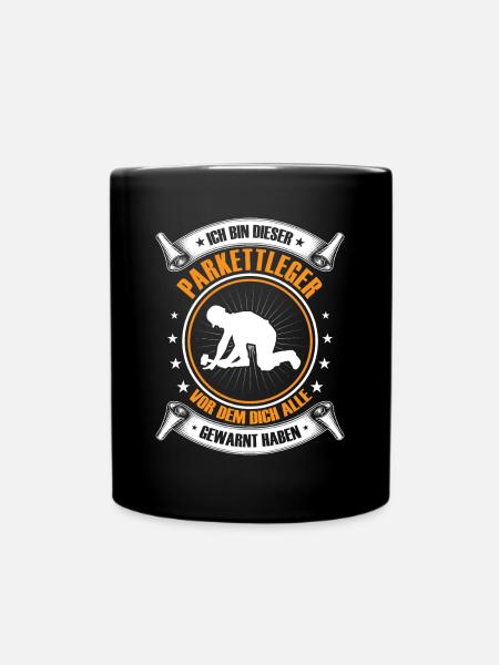 Parkettleger Ich bin dieser Fliesenleger - Tasse einfarbig - Schwarz