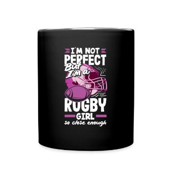 Je ne suis pas une fille parfaite, mais je suis une - Mug uni - noir - Devant