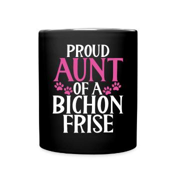 Bichon Frise Gifts - Full Colour Mug - black - Front