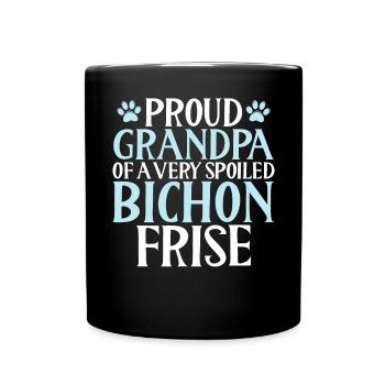 Cadeaux Bichon Frisé - Mug uni - noir - Devant