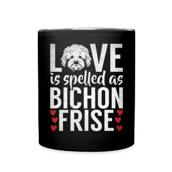 Cadeaux Bichon Frisé - Mug uni - noir - Devant