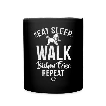 Cadeaux Bichon Frisé - Mug uni - noir - Devant