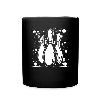 Bowling - Tasse einfarbig - Schwarz - Vorne