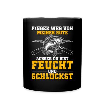 Pêcheur Canne à pêche Drôle Pêcheur Hobby Pêcheur - Mug uni - noir - Devant
