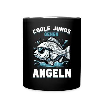 Pêcheur Canne à pêche Drôle Pêcheur Hobby Pêcheur - Mug uni - noir - Devant