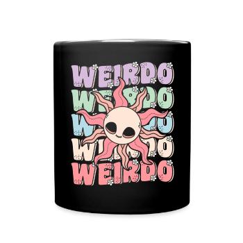 Groovy Weirdo Kawaii Pastell Goth Sonne - Tasse einfarbig - Schwarz - Vorne