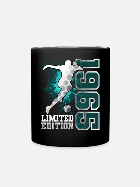 1965 Année de naissance Anniversaire Football - Mug uni - noir