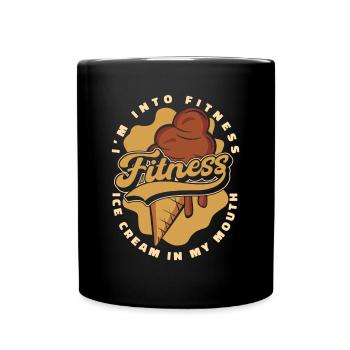 J’aime le dessert glacé Fitness Maker Gelato - Mug uni - noir - Devant