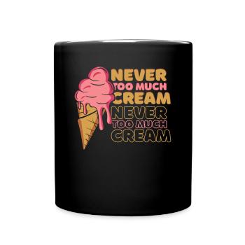Dessert glacé Never Too Much Cream Gelato Maker - Mug uni - noir - Devant