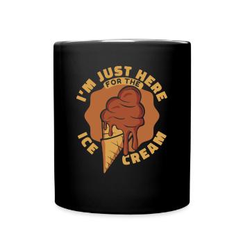 Juste ici pour l’amateur de glaces à glace - Mug uni - noir - Devant