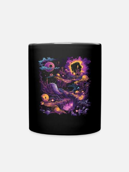 Weirdcore Ästhetischer Albtraum Dreamcore Pastell - Tasse einfarbig - Schwarz