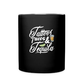 Tequila Sunrise Saufen Party Mexiko Geschenk - Tasse einfarbig - Schwarz - Vorne