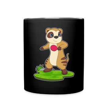 Raquette de ping-pong Meerkat - Mug uni - noir - Devant
