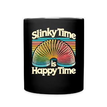 Slinky Time – Des moments heureux dans un style rétro - Mug uni - noir - Devant