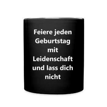 Birthday Joy Gift - Full Colour Mug - black - Front