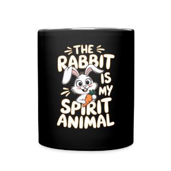 Hase Le Lapin Est Mon Spirituel Animal Hase - Mug uni - noir - Devant