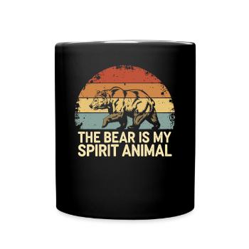 Bär The Bear Is My Spirit Animal - Full Colour Mug - black - Front