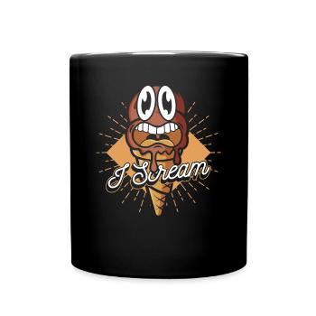 I Scream Gelato Maker Frozen Dessert Lover Eis - Tasse einfarbig - Schwarz - Vorne