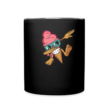 Dabbing sorbetière Gelato Frozen Dessert Ice - Mug uni - noir - Devant