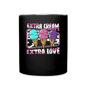 Extra Cream Extra Love Maker Gelato Frozen - Mug uni - noir - Devant