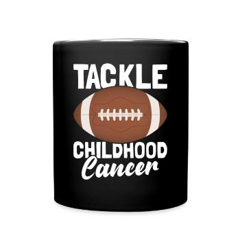 Krebs Im Kindesalter Childhood Cancer Awareness - Tasse einfarbig - Schwarz - Vorne
