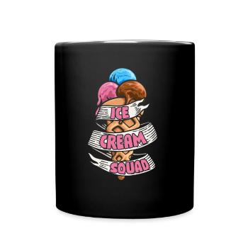 Ice Cream Squad Gelato Maker Amateur de desserts glacés - Mug uni - noir - Devant