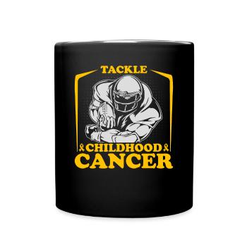Krebs Im Kindesalter Childhood Cancer Awareness - Tasse einfarbig - Schwarz - Vorne
