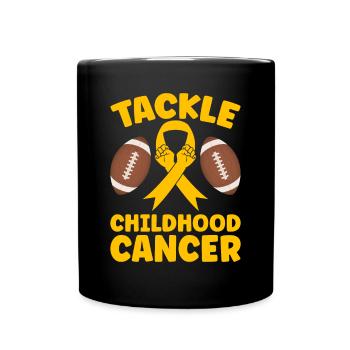 Krebs Im Kindesalter Childhood Cancer Awareness - Tasse einfarbig - Schwarz - Vorne