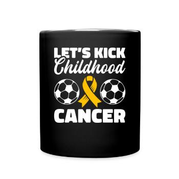 Krebs Im Kindesalter Childhood Cancer Awareness - Tasse einfarbig - Schwarz - Vorne