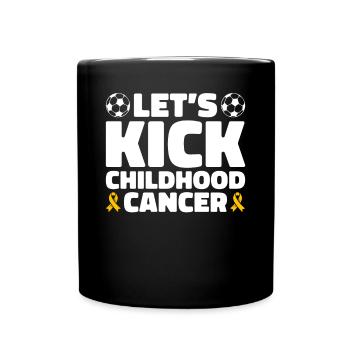 Krebs Im Kindesalter Childhood Cancer Awareness - Tasse einfarbig - Schwarz - Vorne