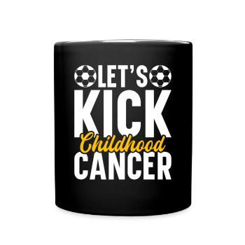 Krebs Im Kindesalter Childhood Cancer Awareness - Tasse einfarbig - Schwarz - Vorne